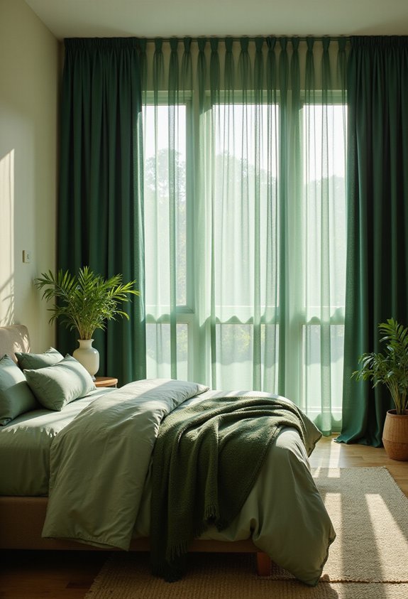 layered sheer blackout nature inspired