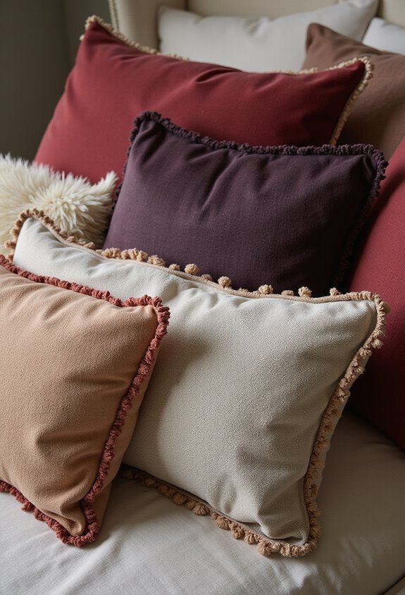 layered textured supportive bedroom decor