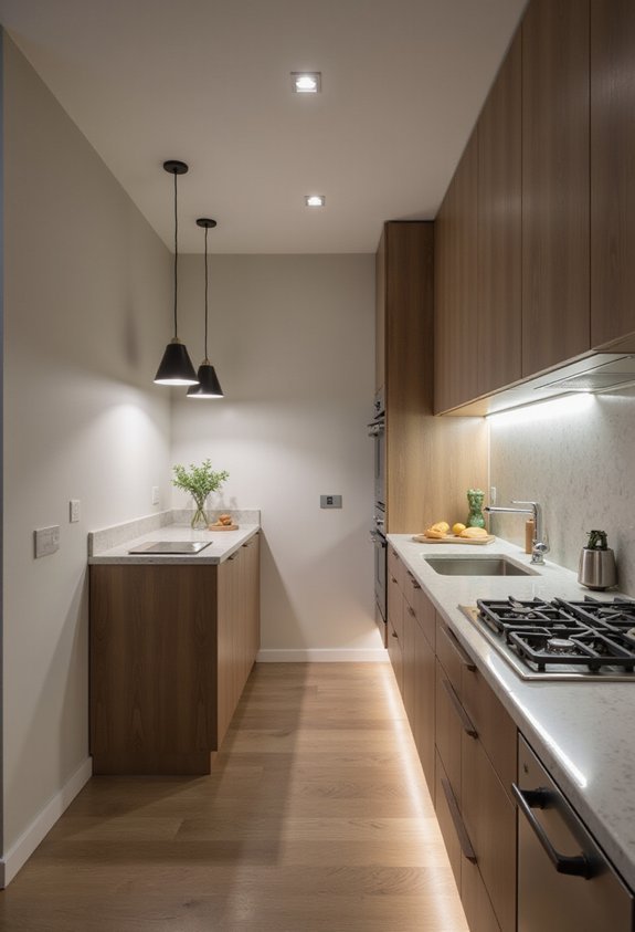 layered versatile kitchen lighting strategy