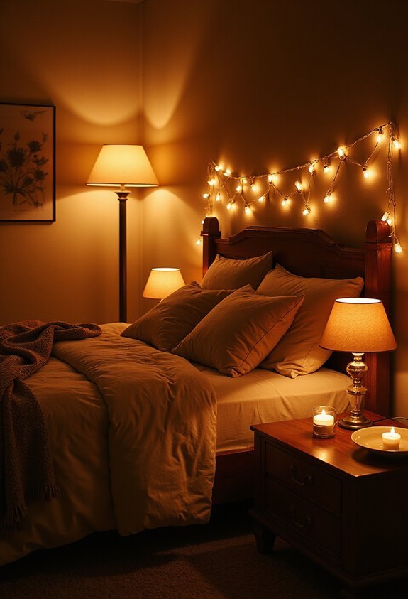 layered warm ambient customizable lighting