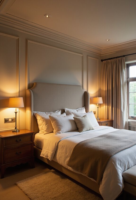 layered warm dimmable lighting transforms bedroom