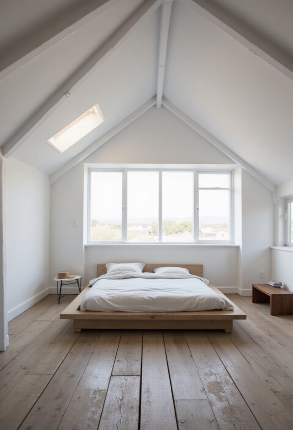 less is more for attic bedrooms