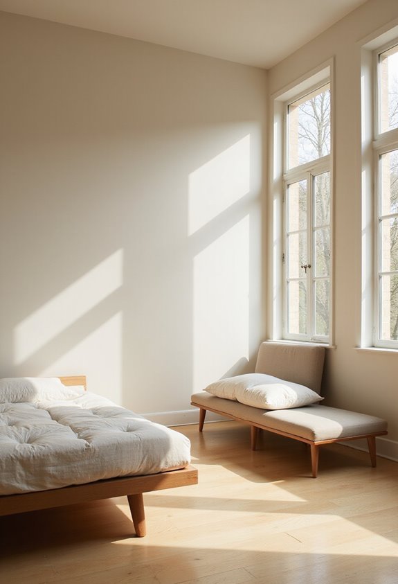 low profile furniture opens up space