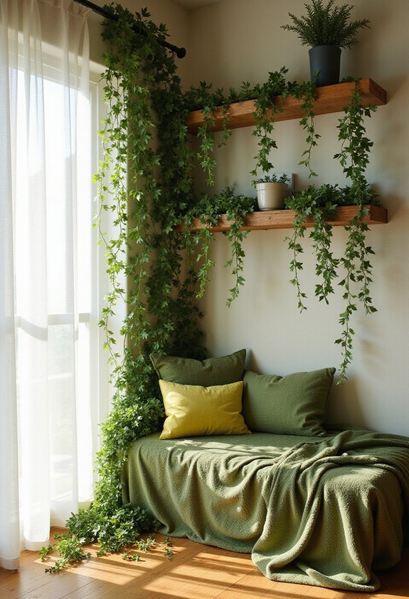 lush verdant layered garden retreat