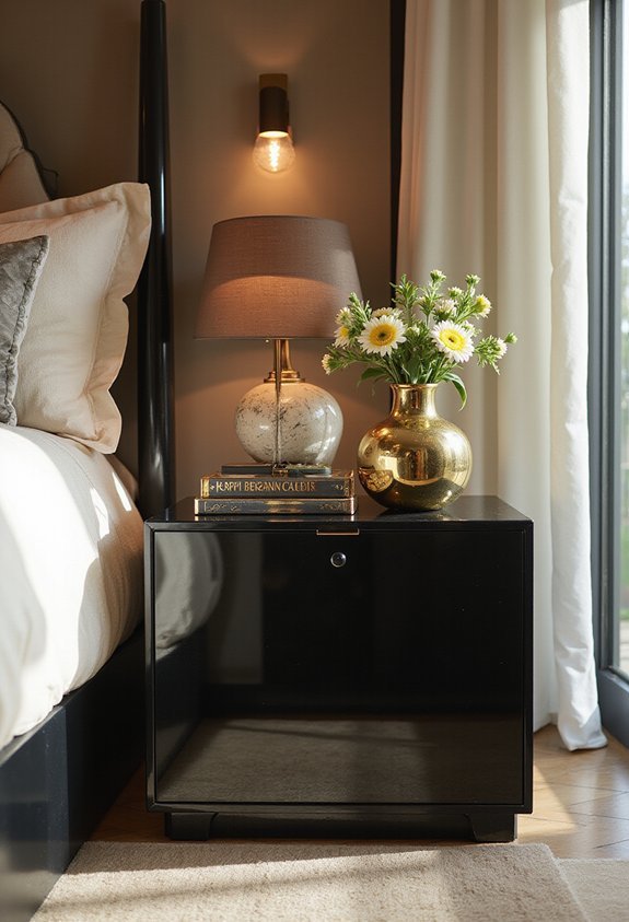 lustrous reflective fingerprint prone sophisticated furniture