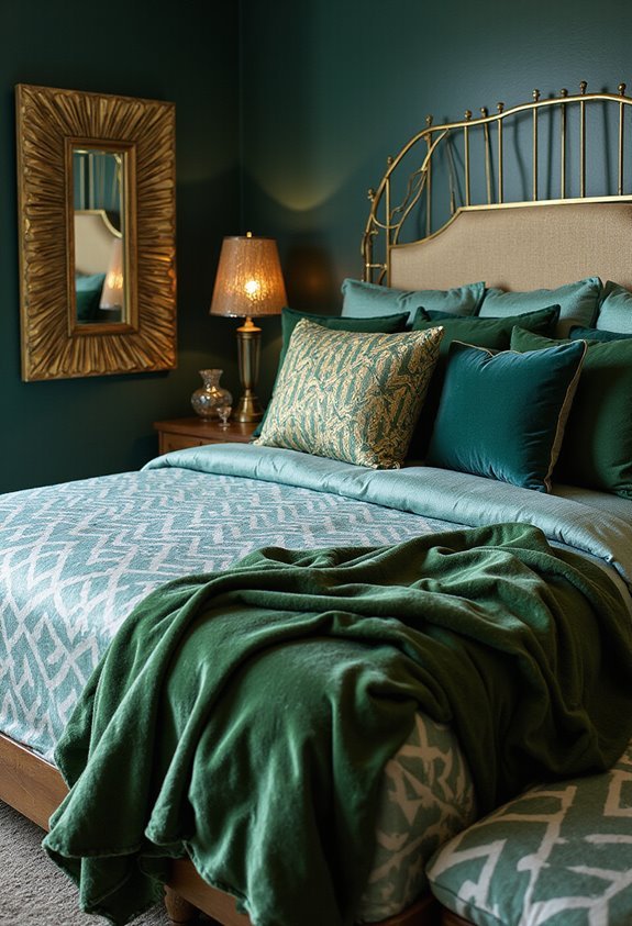 luxurious bedroom textile harmony