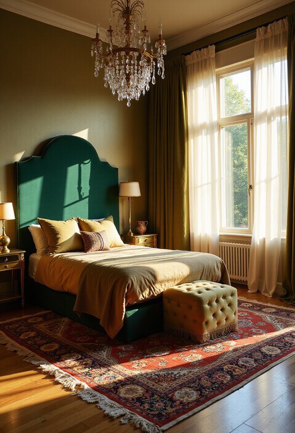 luxurious layered textured bedroom retreat