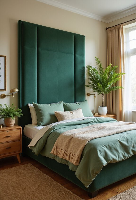 luxurious nature inspired focal bedroom centerpiece