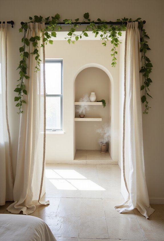 luxurious tranquil inviting bathroom transition