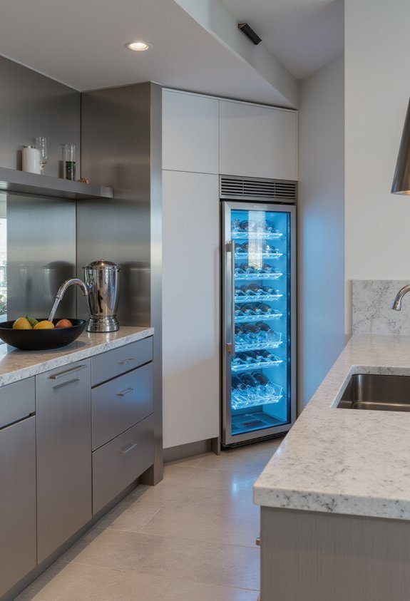 luxury beverage station with temperature control