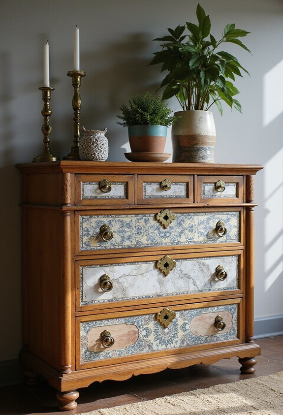 make each drawer an artwork