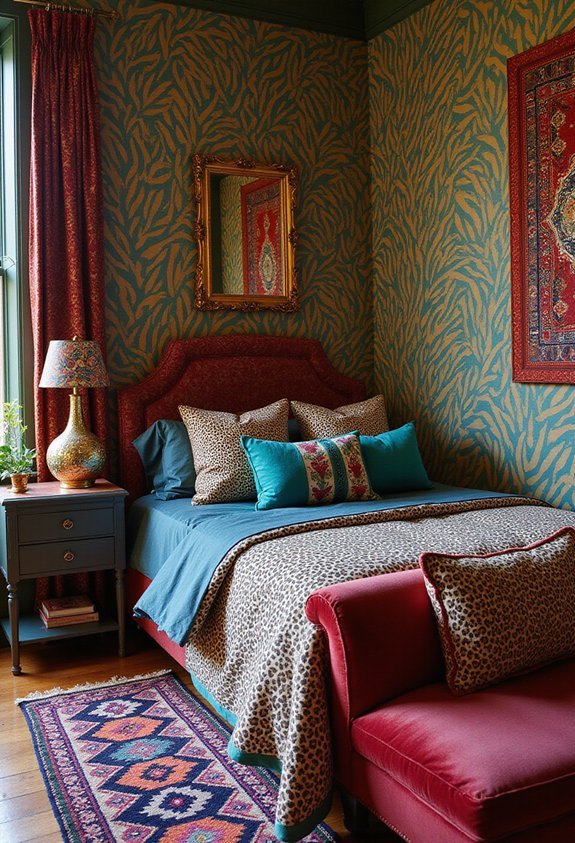 maximalist pattern mixing harmonious visual tension