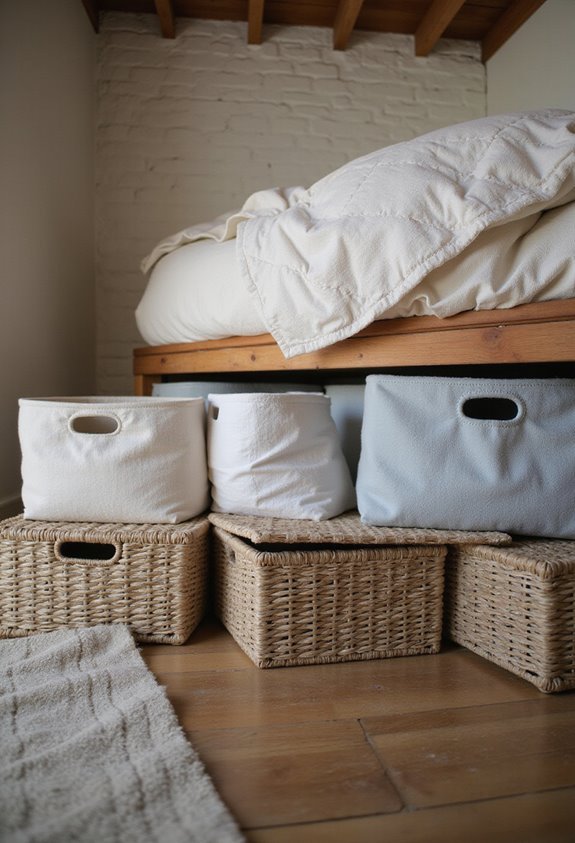 maximize limited space with under bed storage