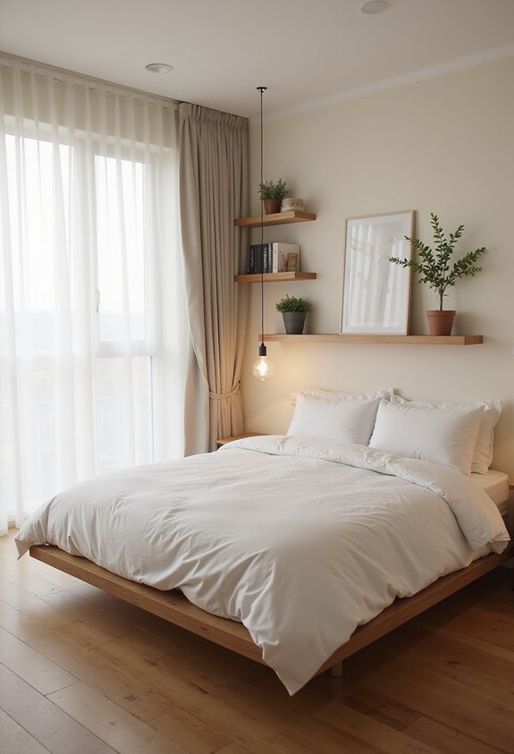 maximize space minimize clutter light colors