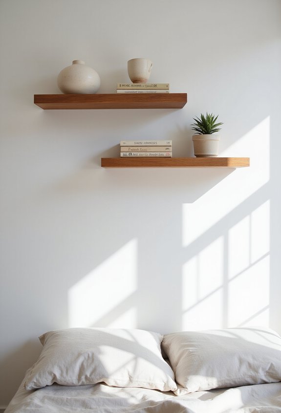 maximize vertical bedroom storage space