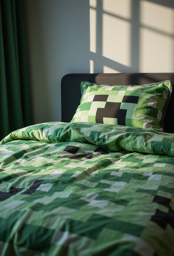 minecraft themed bedding and accessories