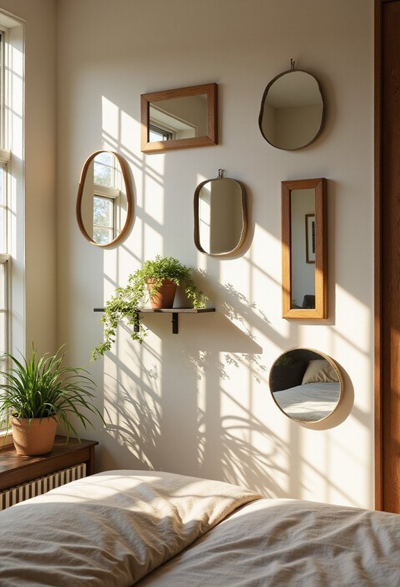 mirror wall amplify light space