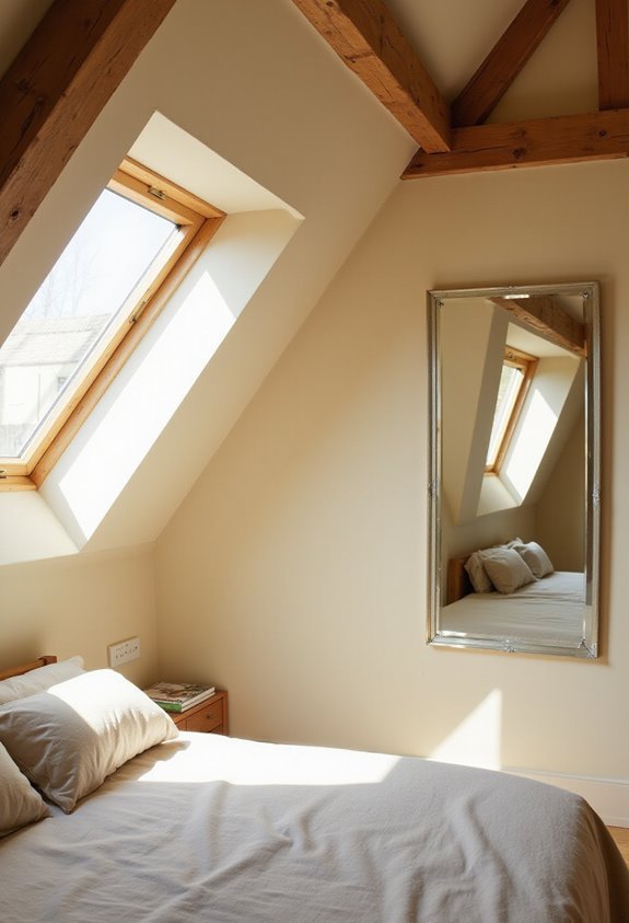 mirrors amplify light and space