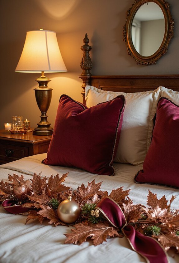 modern metallic holiday accents