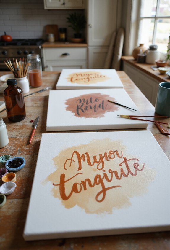 motivate kitchen through inspiring lettering