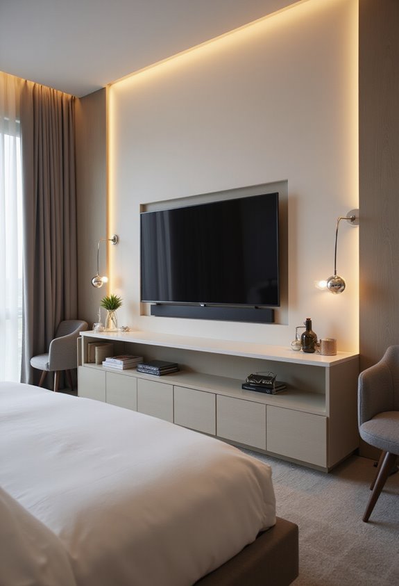 mount flat screen tv for entertainment