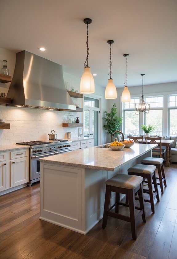 multifunctional hub for meal prep and socializing