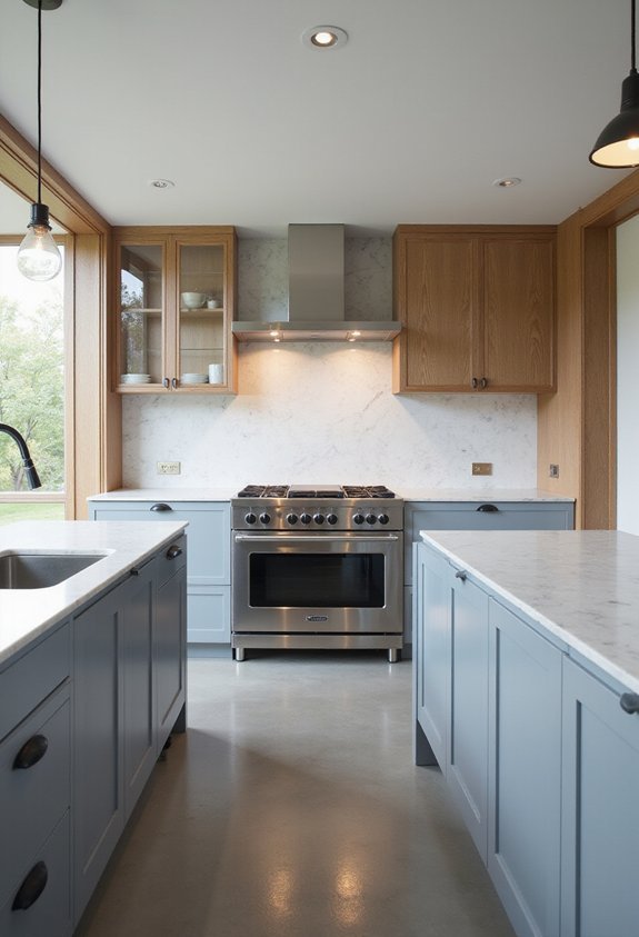 multifunctional kitchen island with integrated appliances