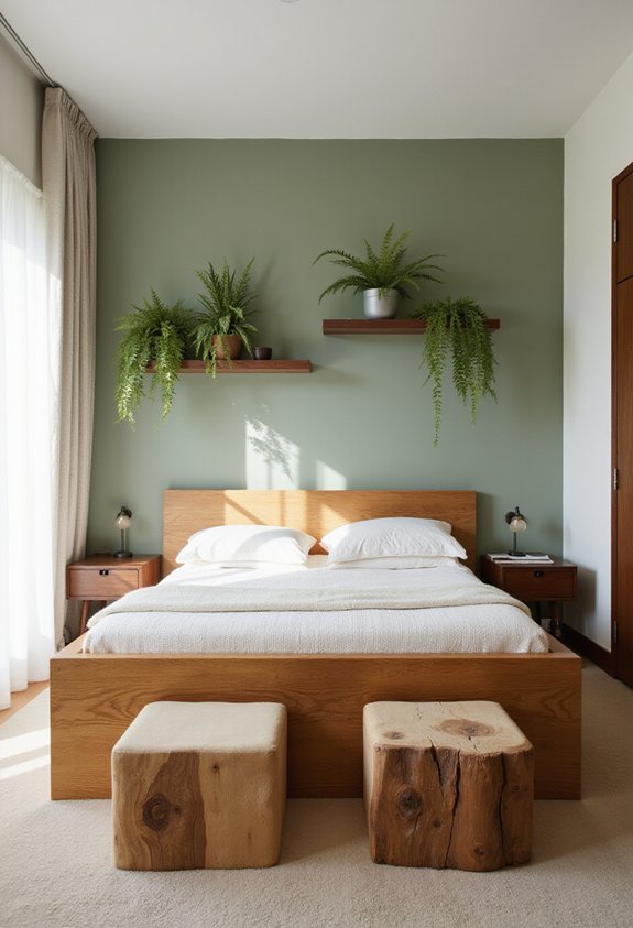 natural wood grounds green palette