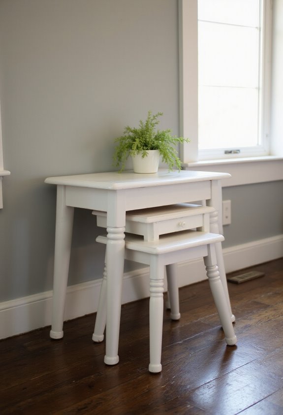 nesting tables maximize tiny space