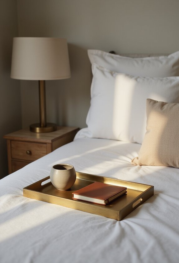 nightstand decor organizes bedside clutter