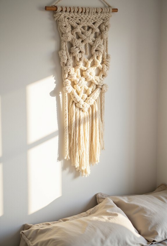 organic bohemian bedroom wall decoration