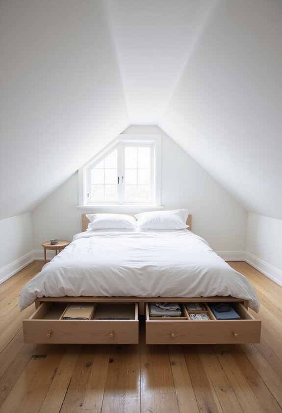 organize hidden under bed storage