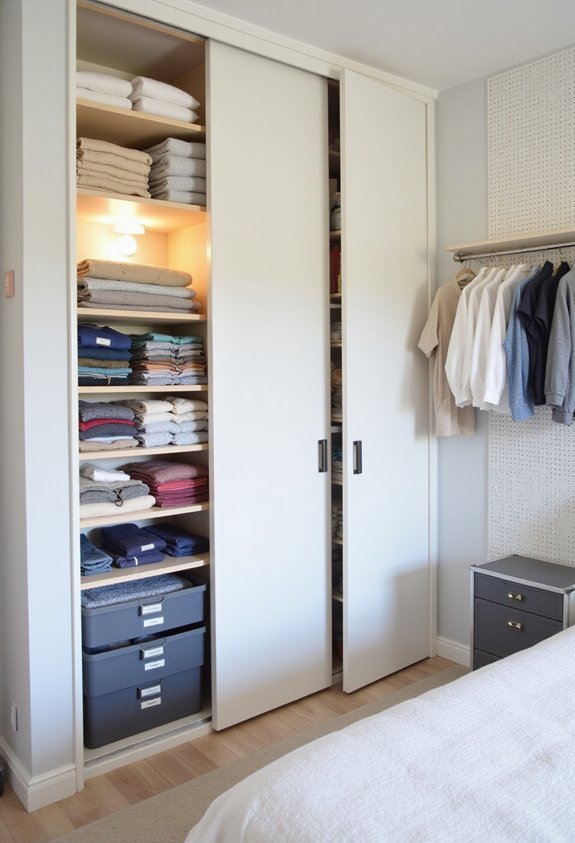 organized functional accessible aesthetic closet