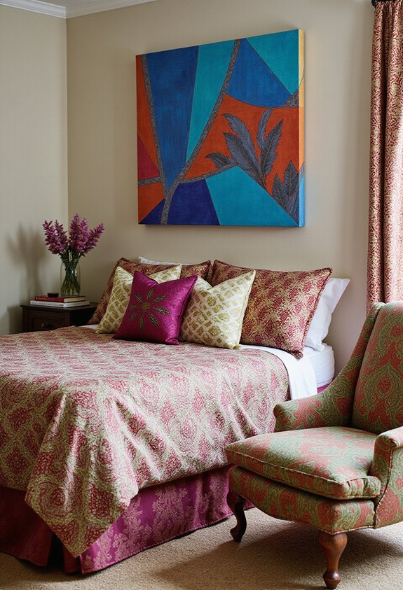 ornate paisley bold contemporary graphics