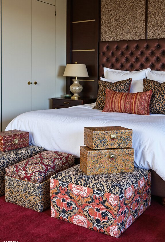 patterned storage as functional decor