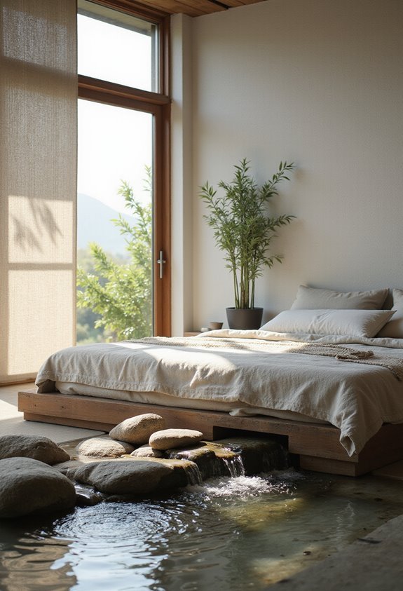 peaceful calming water feature