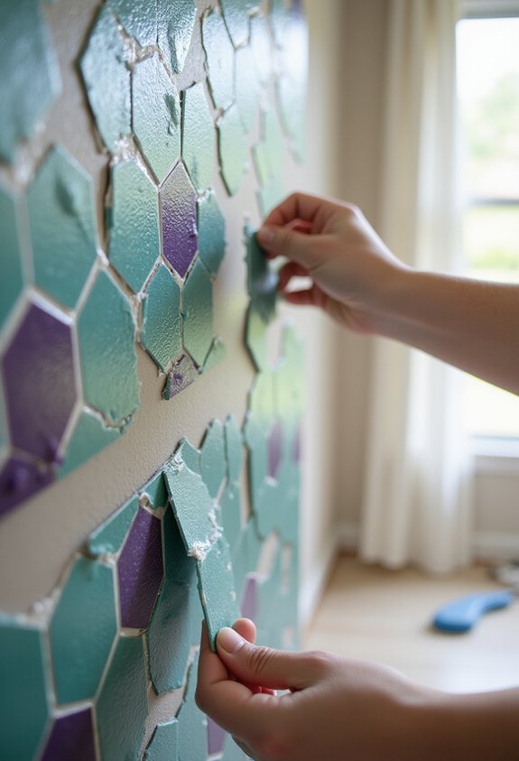 peel and stick tile focal point accents