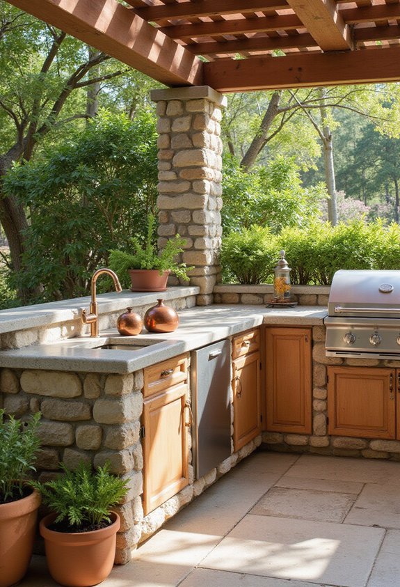 personalize outdoor kitchen s character and style