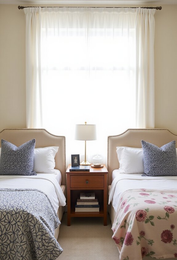 personalized coordinated shared bedroom bedding