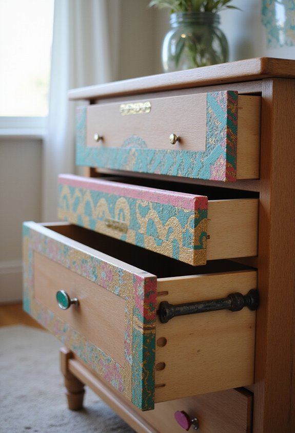 personalized removable decorative dresser drawers