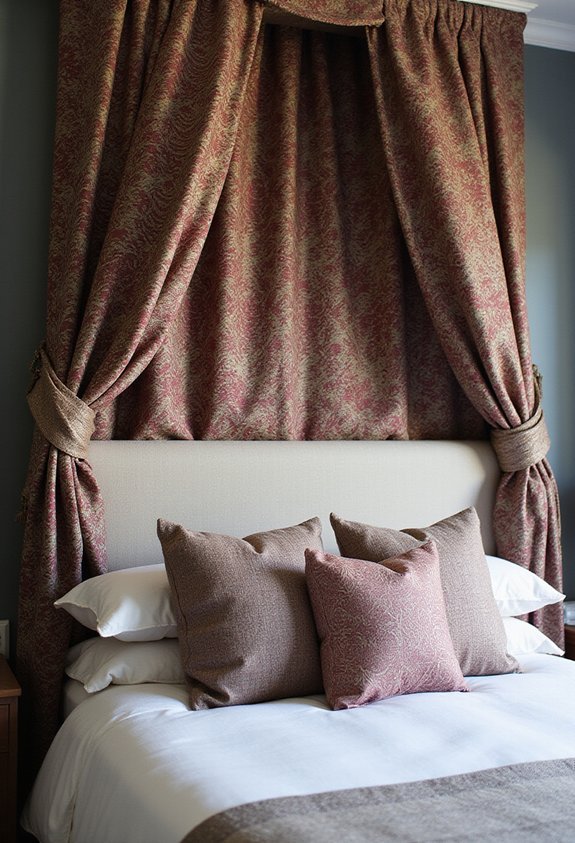 personalized retreat with fabric tapestry