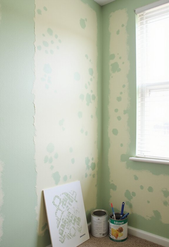 personalized reversible stenciled bedding complementing