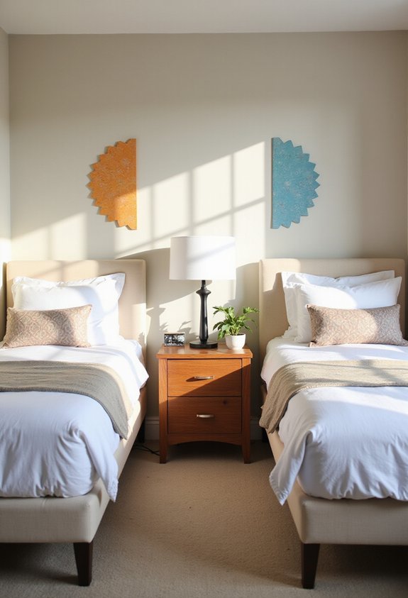 personalized twin bedroom decor solution