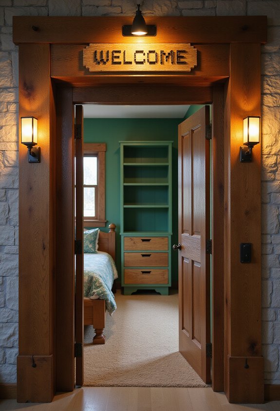 pixelated vibrant minecraft spawn point sign