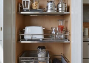 pull out baskets organize kitchen essentials