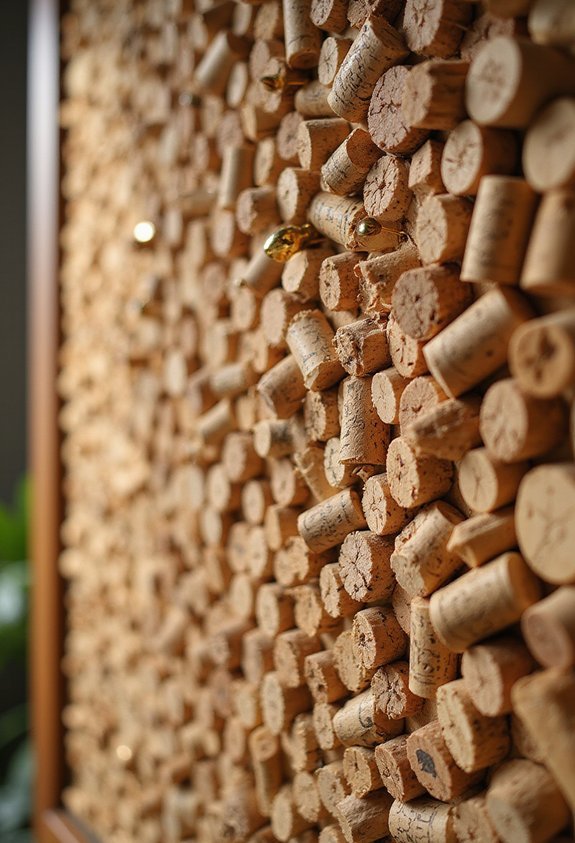 recycle wine corks into bulletin board