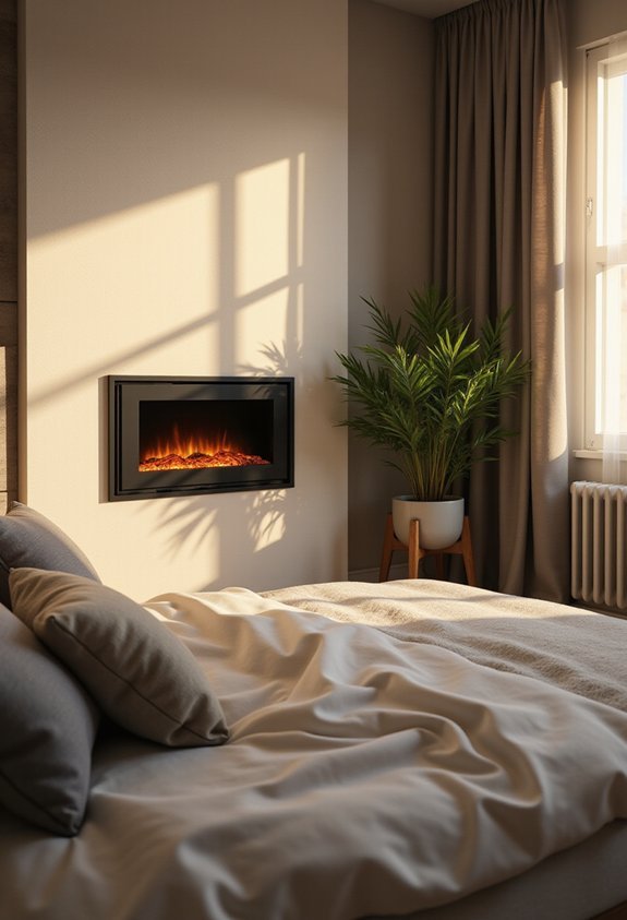 renter friendly electric fireplace convenience