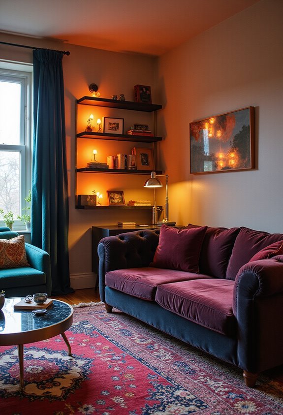 restrained balanced intentional 80s style