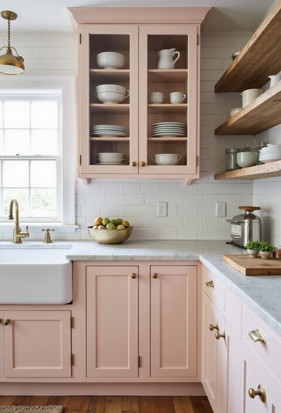 romantic feminine farmhouse kitchen decor