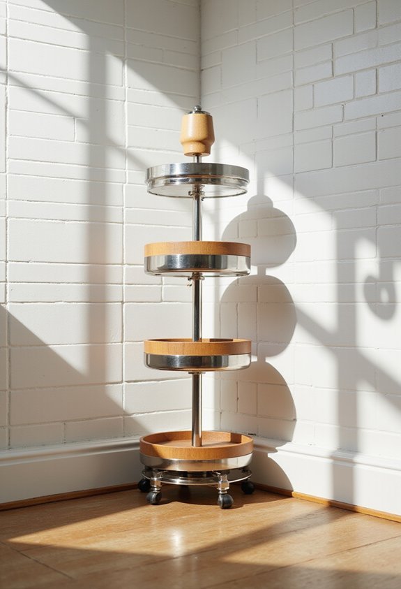 rotating corner storage space solution